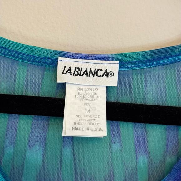 La Blanca Swimsuit Cover Up Blue Medium - Picture 5 of 5